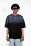 Geçiş Desenli Oversize Tshirt