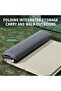 Self-Inflating Camping Sleeping Pad, Double-Layer Foam, Built-in Pillow, Water-Resistant, Beige - 5