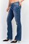 Women Bootcut Fit Washed Stretchable Jeans, Blue - 3