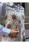 HatunAtila Patterned Acrylic Sweater Vest Ecru 5197 - Mink - 2