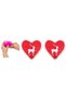 2 Pcs Heart Shaped Deer Pocket Stove, Hand Warmer, Hot Water Bag Pvc 9cm - 5