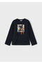 Black Girls' Embroidered Long Sleeve T-Shirt 4010 - 3