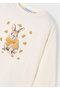 Beige Girl's Printed T-Shirt 4009 - 5