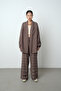 Women's Oversize Cut Kimono with Horizontal Stone Embroidery on the Back and Sleeves - 5