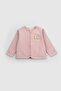 Organic Cotton Furry Baby Jacket Pink - 2