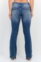 Women Bootcut Fit Washed Stretchable Jeans, Blue - 2