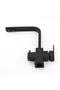 Black Square Kitchen Sink Faucet with 3-Way L Pipe Luxury Water Design Faucet with Warranty - 4