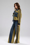 Women's Stripe Detailed Denim Garnished Design Trousers - 5