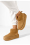 Libby platform boots camel - 2