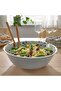 SILVERSIDA Serving bowl, patterned/blue, 28 cm - 5