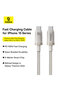 Data Cable Type-C 100W Baseus, 2m, beige - 2