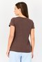 X Rosaline Women Graphic Print Pyjamas T-Shirt, Brown - 3