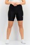 Women Sportswear Fit Brand Logo Cycling Shorts, Black