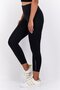 Women Sport Fit Training Leggings, Black - 2
