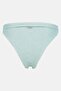 Women Textured Bikini Bottom, Mint Green - 2