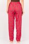 Women Floral Pattern Drawstring Sleepwear, Pink - 3