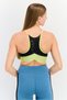 Women Sportswear Fit Brand Logo Training Bra, Black - 3