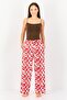 Women Allover Print Drawstring Pajamas, Multicolor - 2