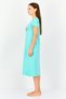 Rosaline by Women Round Neck Minions Short Sleeve Sleeping Dress, Turquoise - 2