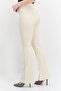 Women Flare Fit Solid Stretchable Demin Jeans, Beige - 2