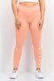 Women Tight Fit Pull On Training Leggings, Peach