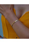 Steel Italian Chain Herringbone Tarnish Free Gold Color Bracelet 18 cm - 3