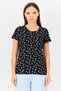 Rosaline x Women 2 Pieces Crew Neck Graphic Print Short Sleeve Sleepwear Top, Multicolor - 3