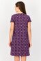 Women 2 Pcs V Neck Allover Print Sleeping Dress, Multicolor - 6