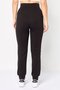 Women Sportswear Fit Drawstring Outdoor Sweatpants, Black - 2