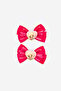 Kid Girls 2 Pcs Bow Hair Clip, Pink - 2