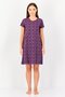 Women 2 Pcs V Neck Allover Print Sleeping Dress, Multicolor - 4