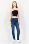 Women Straight Across Neckline Washed Tube Top, Black - 4
