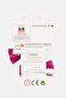 Kids Girl 2 Piece Textured Hair Bows, Metallic Pink - 2