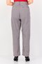 Women Regular Fit Micro Checked Straight Leg Pants, Multicolor - 3