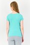 Rosaline By Women Graphic Print Short Sleeve Sleepwear Top, Green - 3