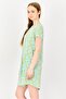 x Rosaline Women Abstract Print Short Sleeves Sleeping Dress, Multicolor - 2