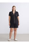 Lcw Dream Black Shirt Collar Women's Shorts Pajamas Set - 2