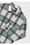 Green Plaid Boy's Shirt 7107 - 3