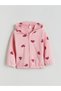 Lcw Kids Pink Zippered Hooded Girl's Sweatshirt