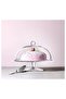 ARV BRÖLLOP Serving stand with lid, clear glass, 29 cm - 4