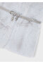 Gray Girl's Belted Fur Vest 4315 - 3