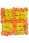 Artificial Flower Handmade Genda Marigold Rangoli Mats for Flower Rangoli, Janmashtami, Ganpati, Man - 2