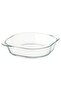 FÖLJSAM Oven dish, clear glass, 24.5 x 24.5 cm