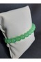Leaf Green Glass Bead Bracelet - Stylish and Elegant Design Unisex - 2