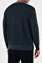 Jacquard Logo Printed 100% Wool Crew Neck Sweater Men's Sweater Em002630 Af14199 Fb077 - 3