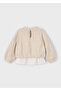 Beige Girls' Plush Sweatshirt 4431 - 4