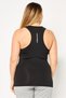 Women Sportswear Fit Brand Logo Sleeveless Training Tank Top, Black - 4
