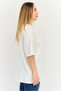 Women Crew Neck Short Sleeve Printed T-Shirt, Beige - 2