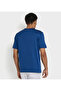 Men's Blue Crew Neck Tee - 4