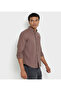 Men's Red Casual Shirt - 3